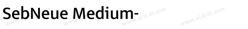 SebNeue Medium字体转换